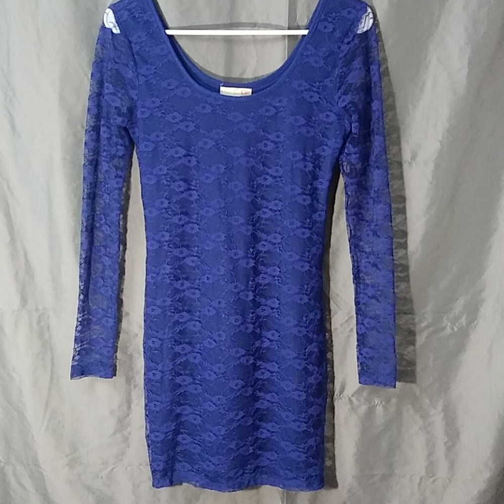 XS Royal Blue Lace Dress